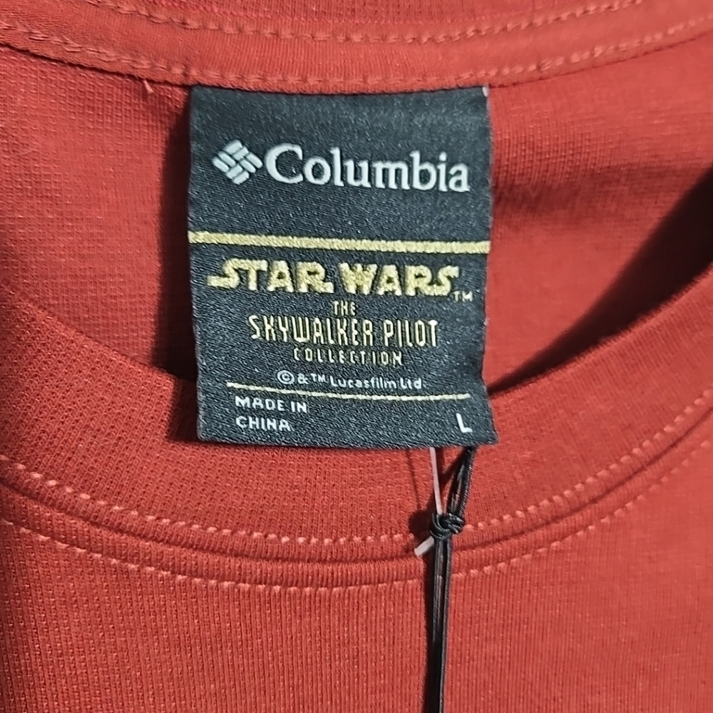 Columbia Star Wars Luke Skywalker Snow Speeder Pilot Unisex Short-Sleeve Shirt L - Picture 2 of 7